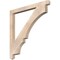 Ekena Millwork Balboa Arts & Crafts Smooth Bracket, Douglas Fir, 3 1/2"W x 46"D x 46"H BKT04X46X46BOA03SDF - alternate 1